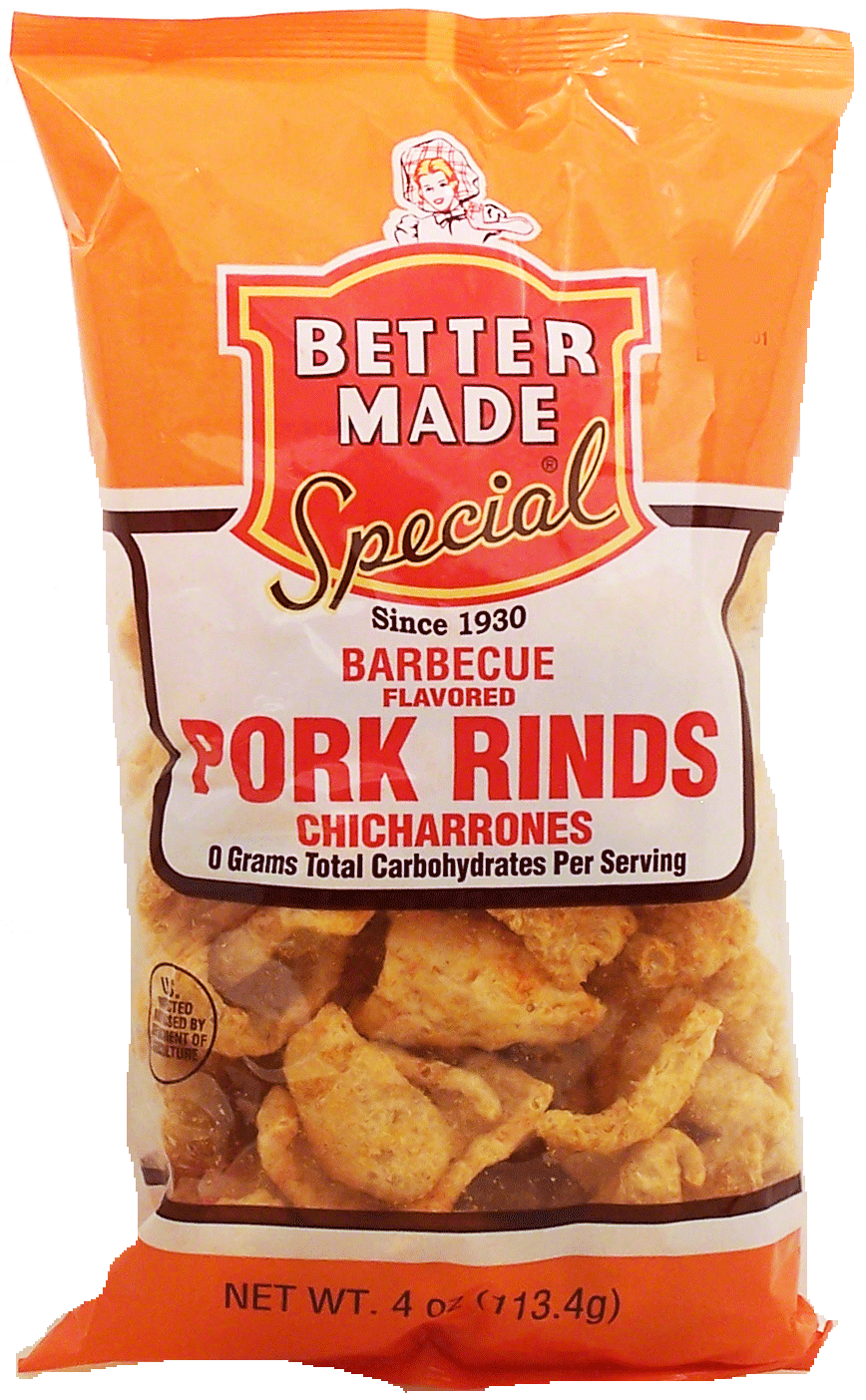 Better Made  barbecue flavored pork rinds, chicharrones Full-Size Picture